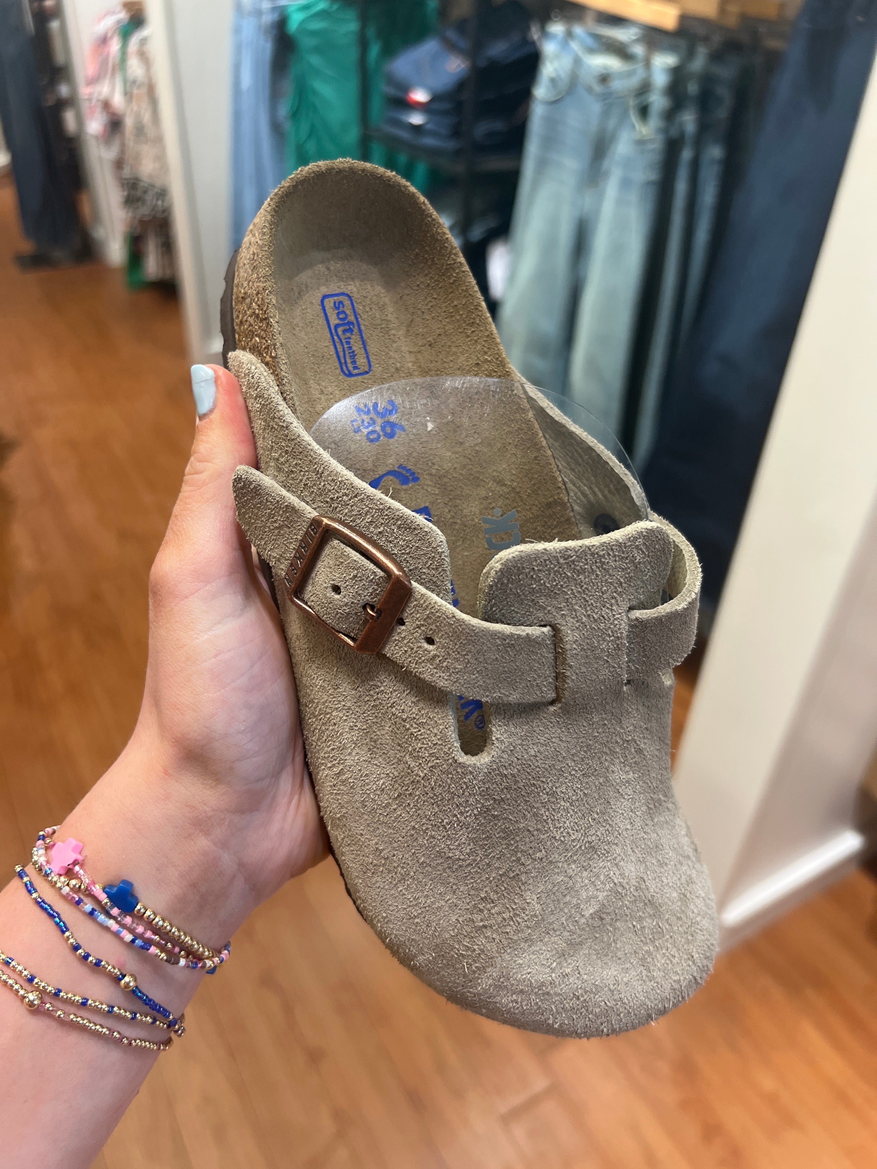 Boston Soft Footbed Suede Leather