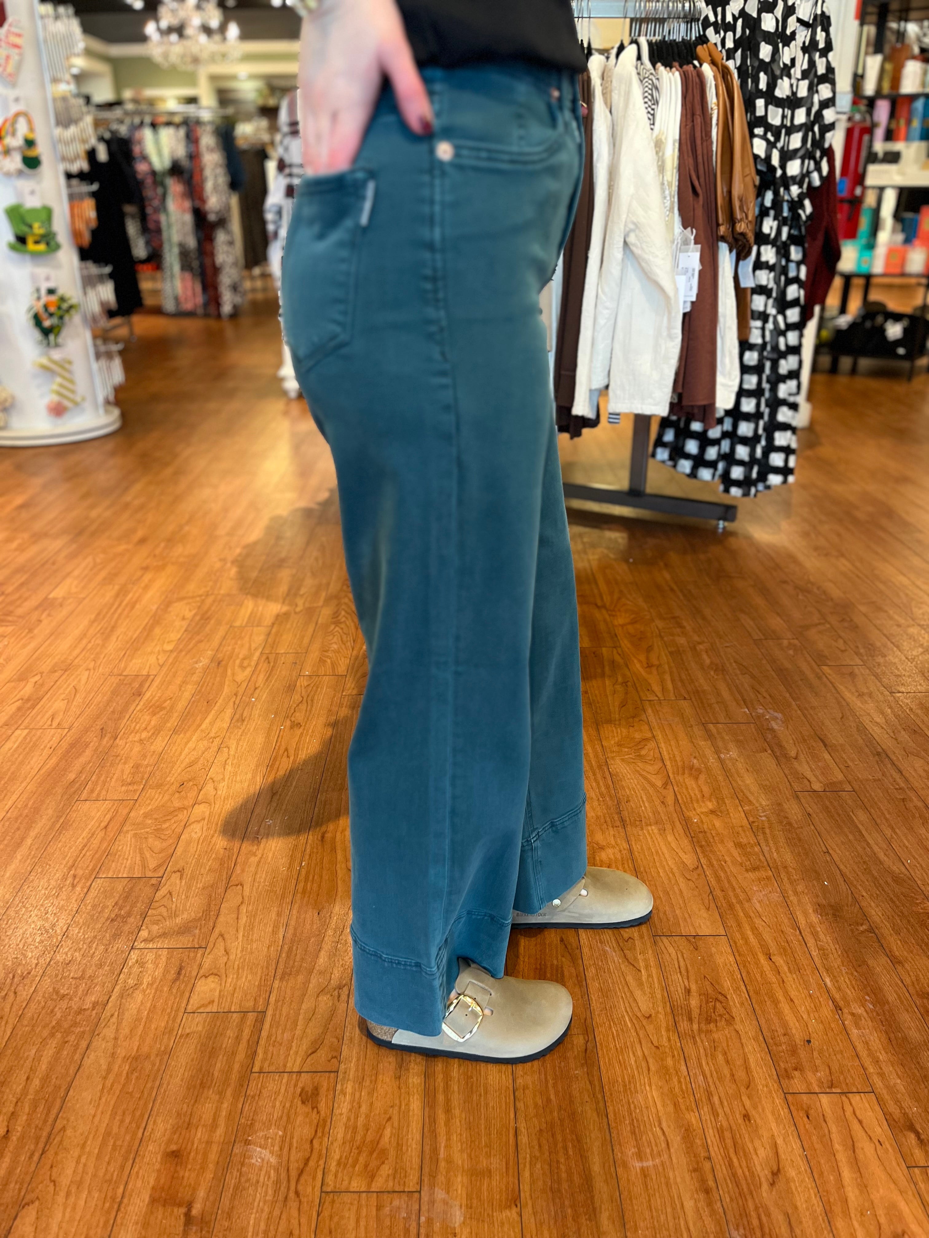 Holly Cuffed Hem - Deep Teal