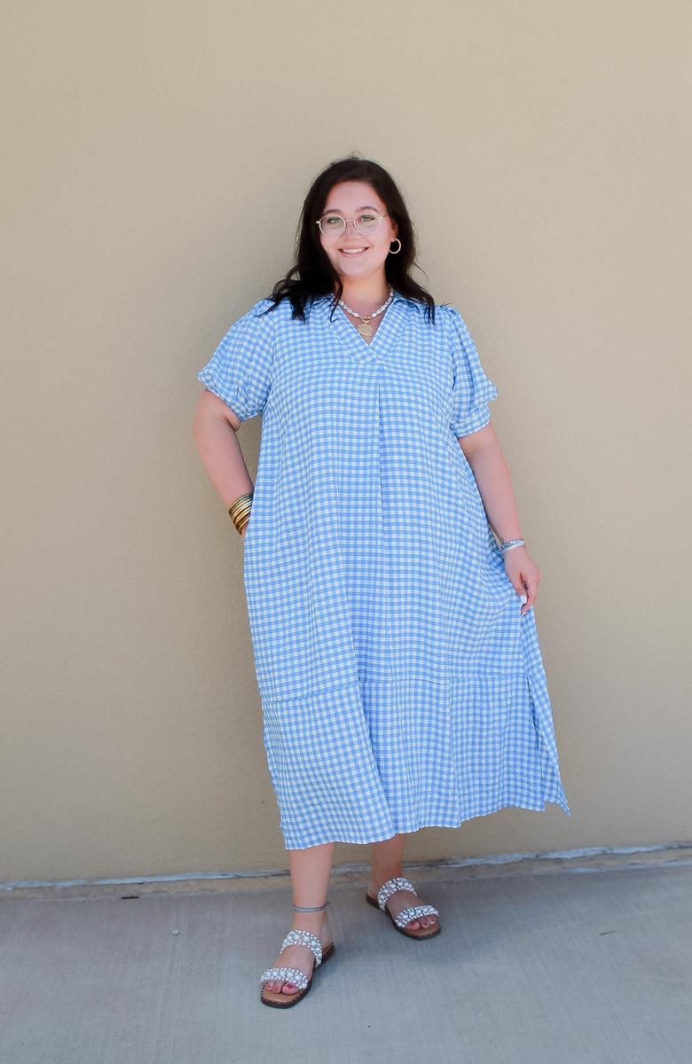 check midi dress Gingham Size:EU 40/US 9 this is the ultimate talikhoshbin on LTK Promotion_New