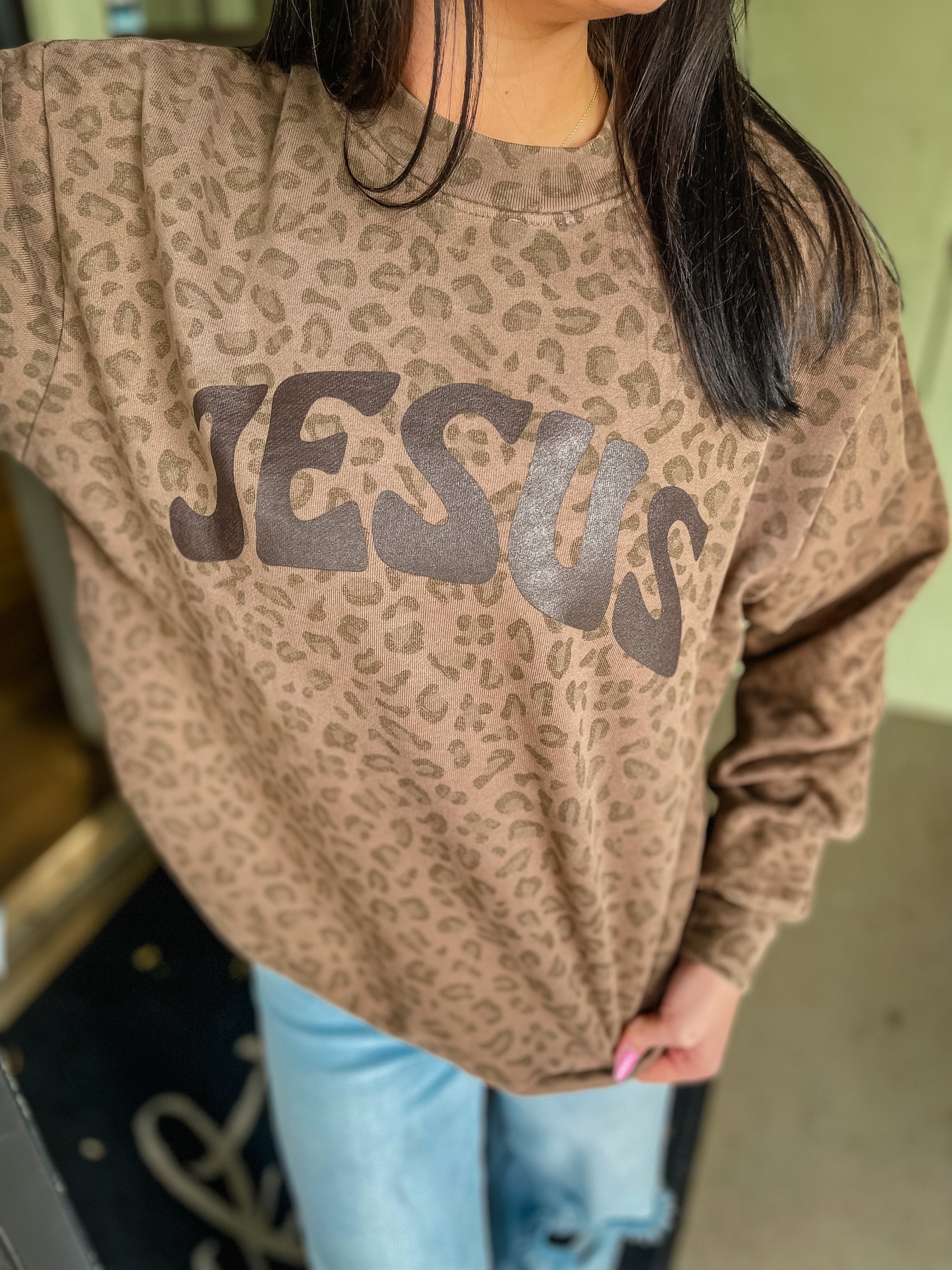 Cheetah Jesus Sweatshirt