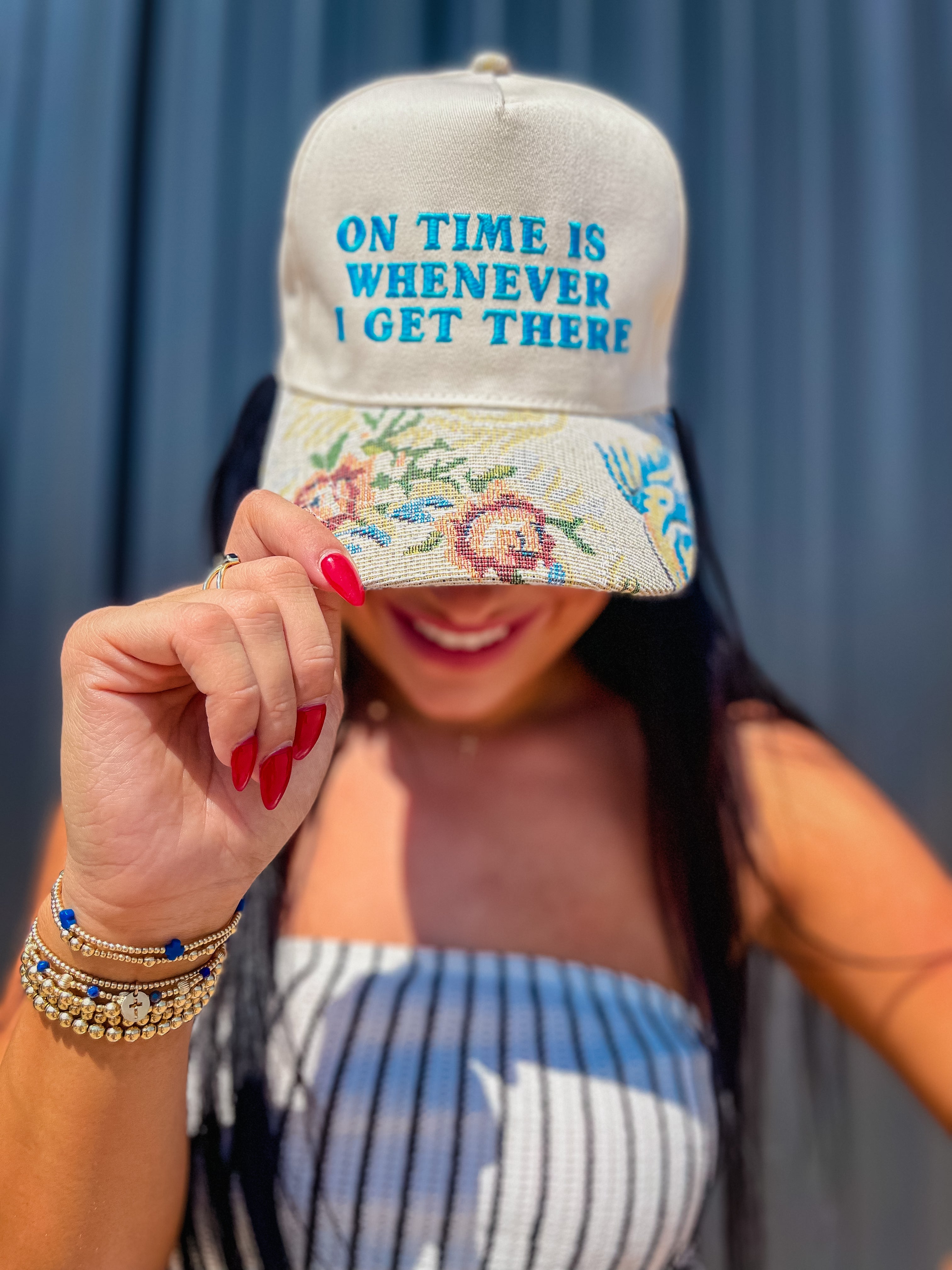 On Time is Whenever I Get There Trucker Hat
