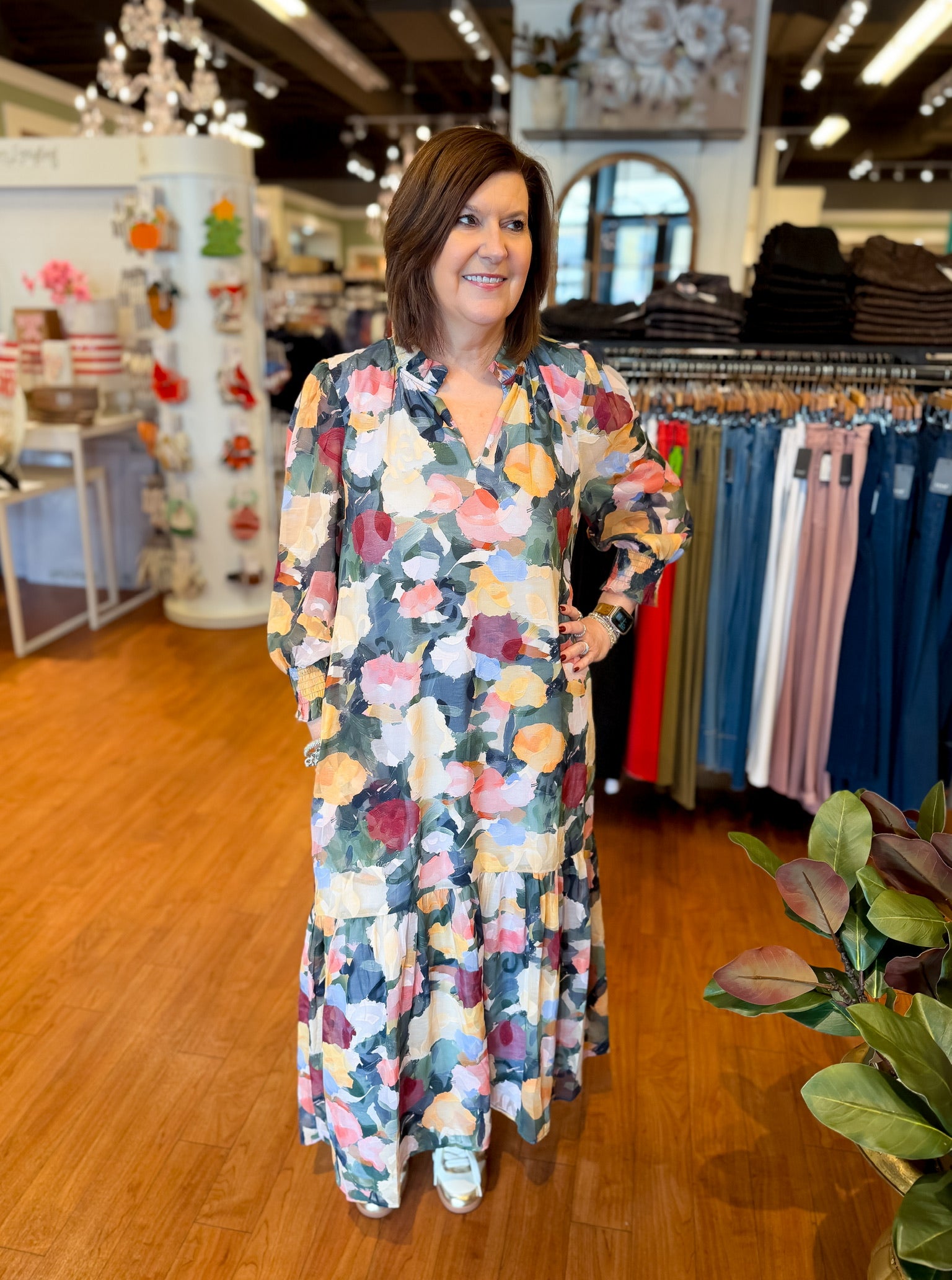 Watercolor Maxi Dress