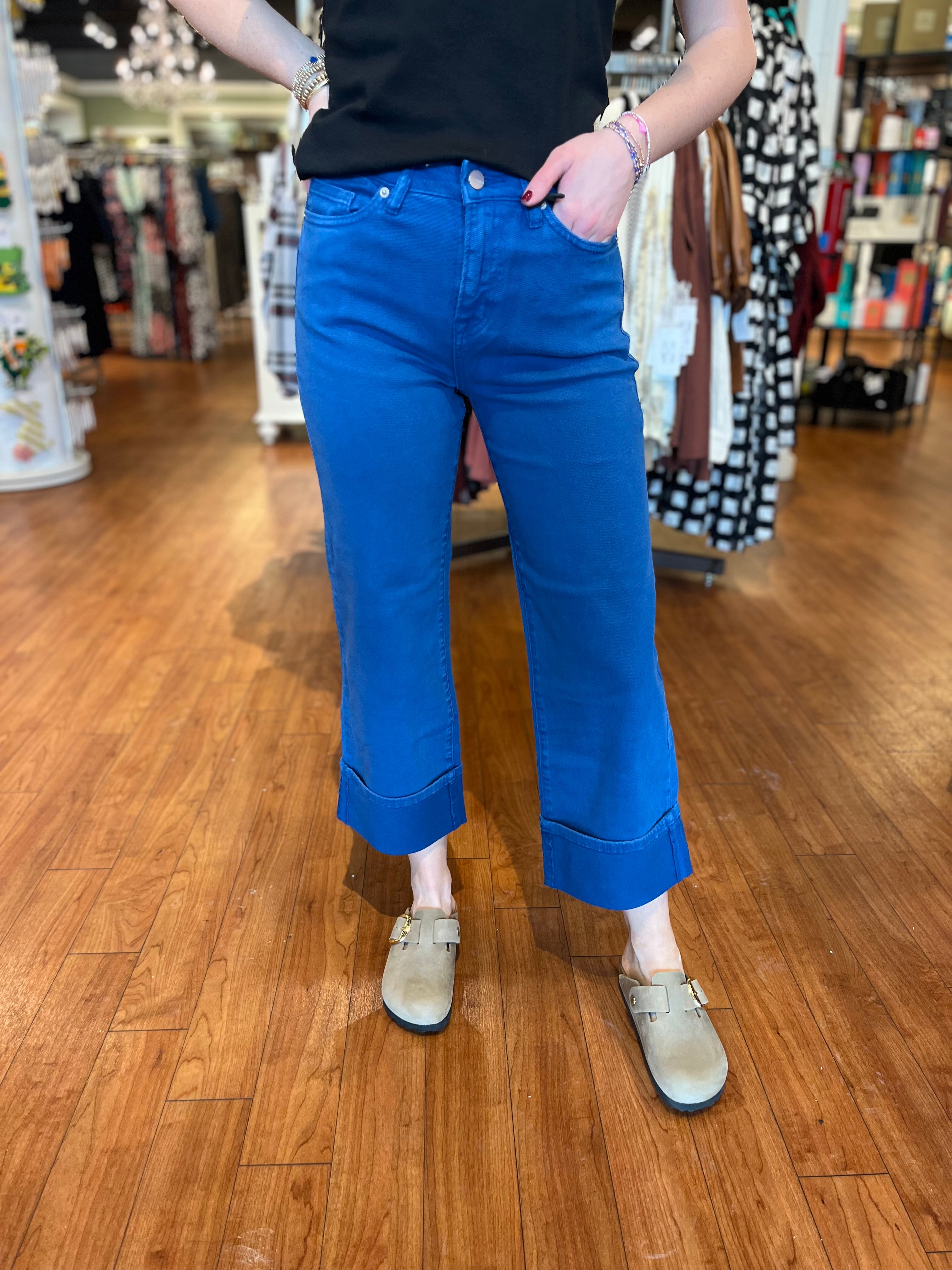 Wide Cropped Cuff - Bright Blue