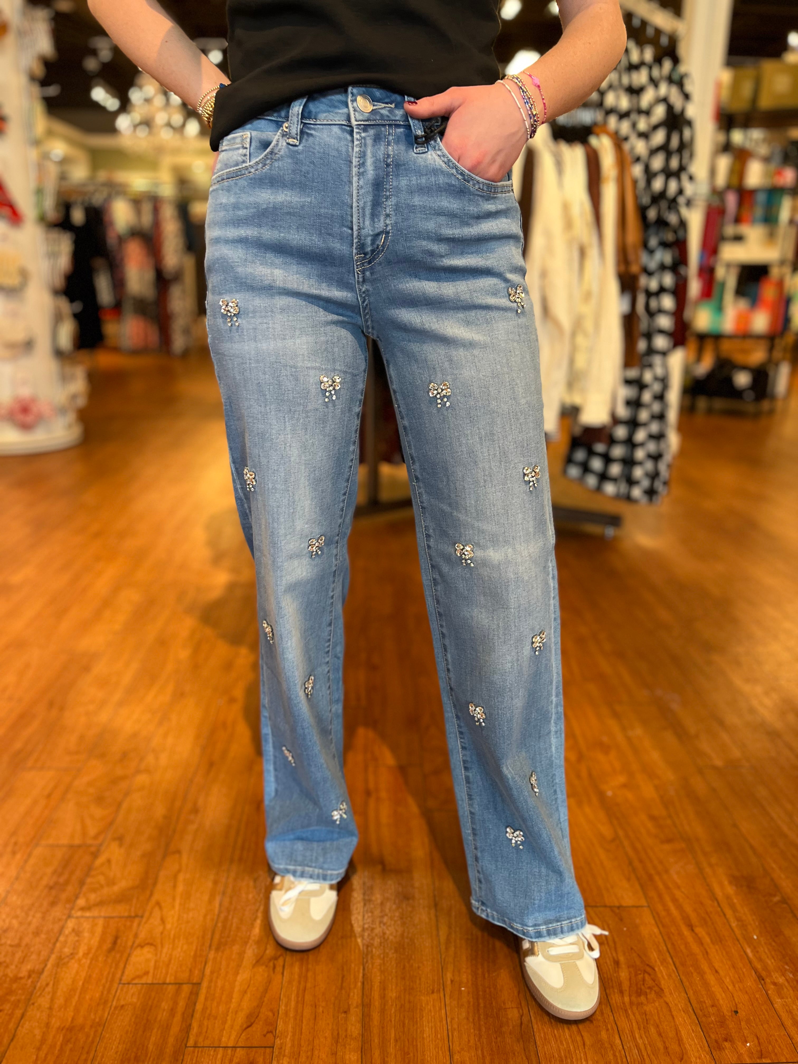 High Rise Bow Embellishment - Bluish Eyes