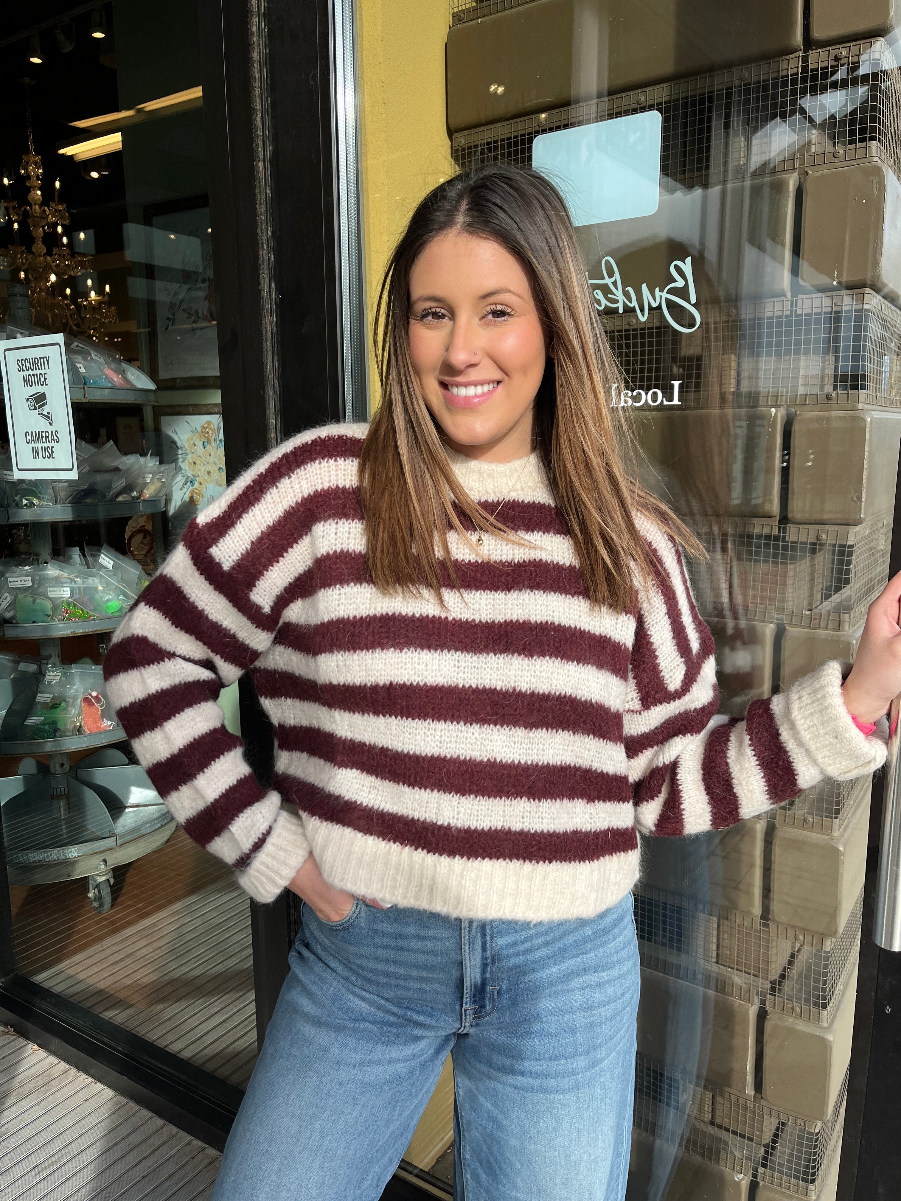 Cropped Knit Sweater