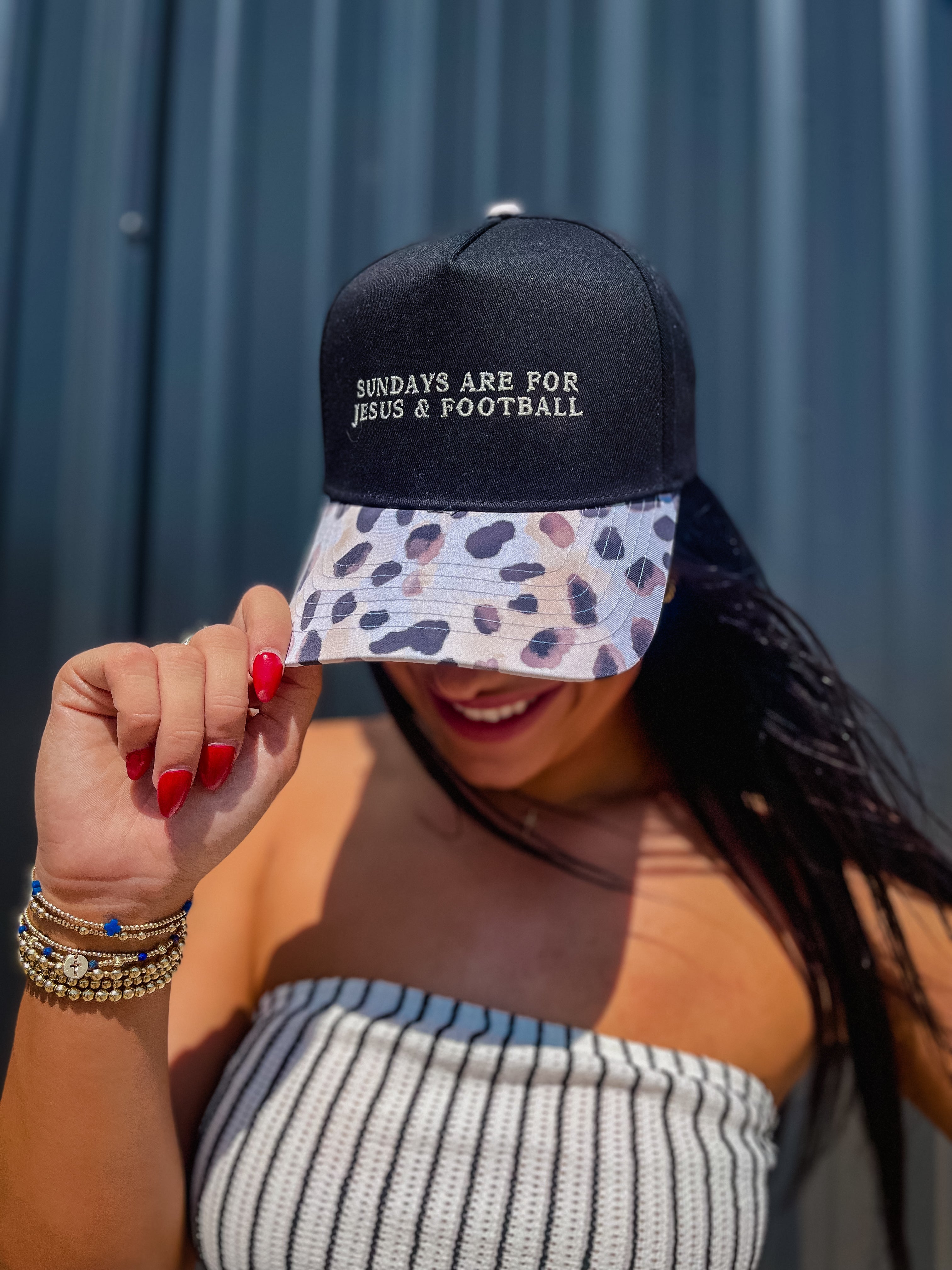 Sundays Are For Football And Jesus Trucker Hat