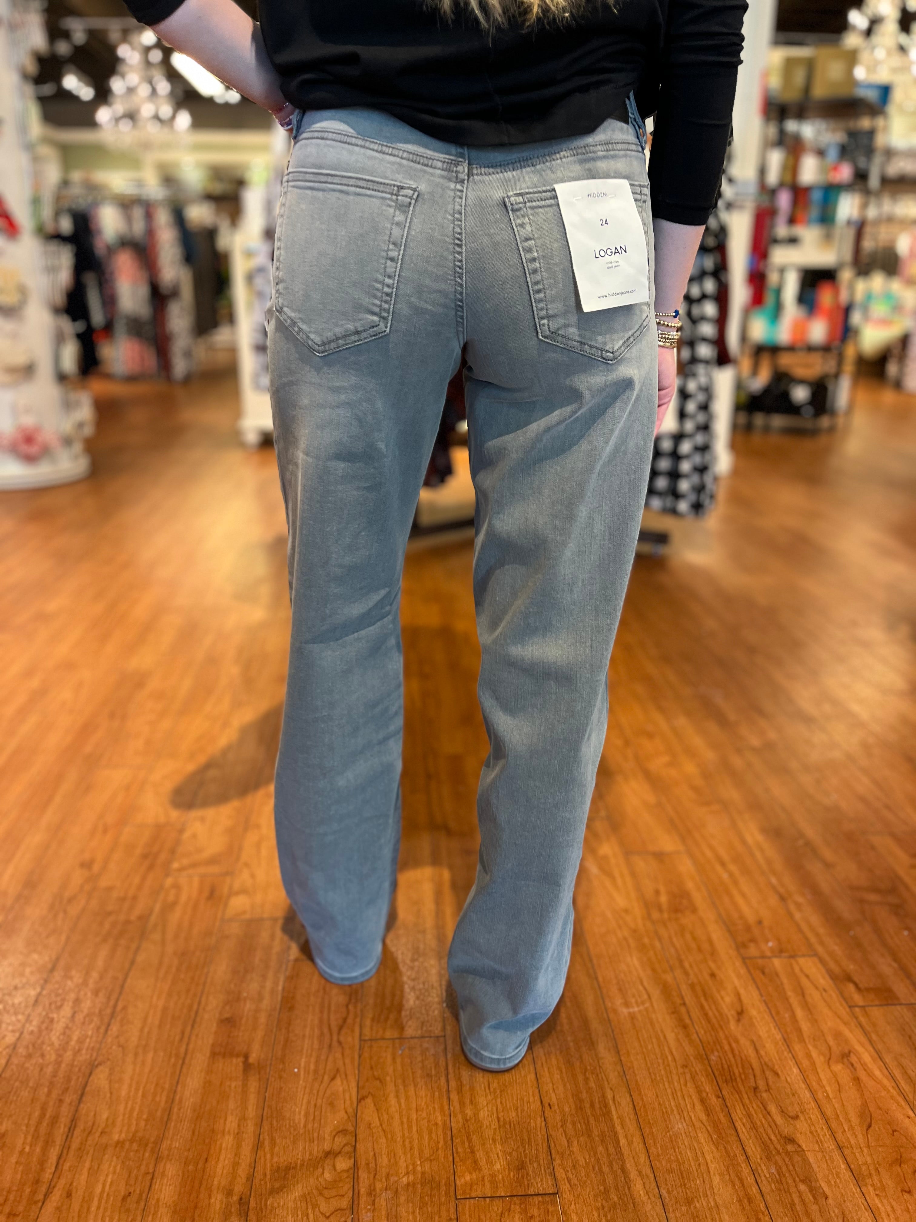 Logan Dad Jean - Light Grey