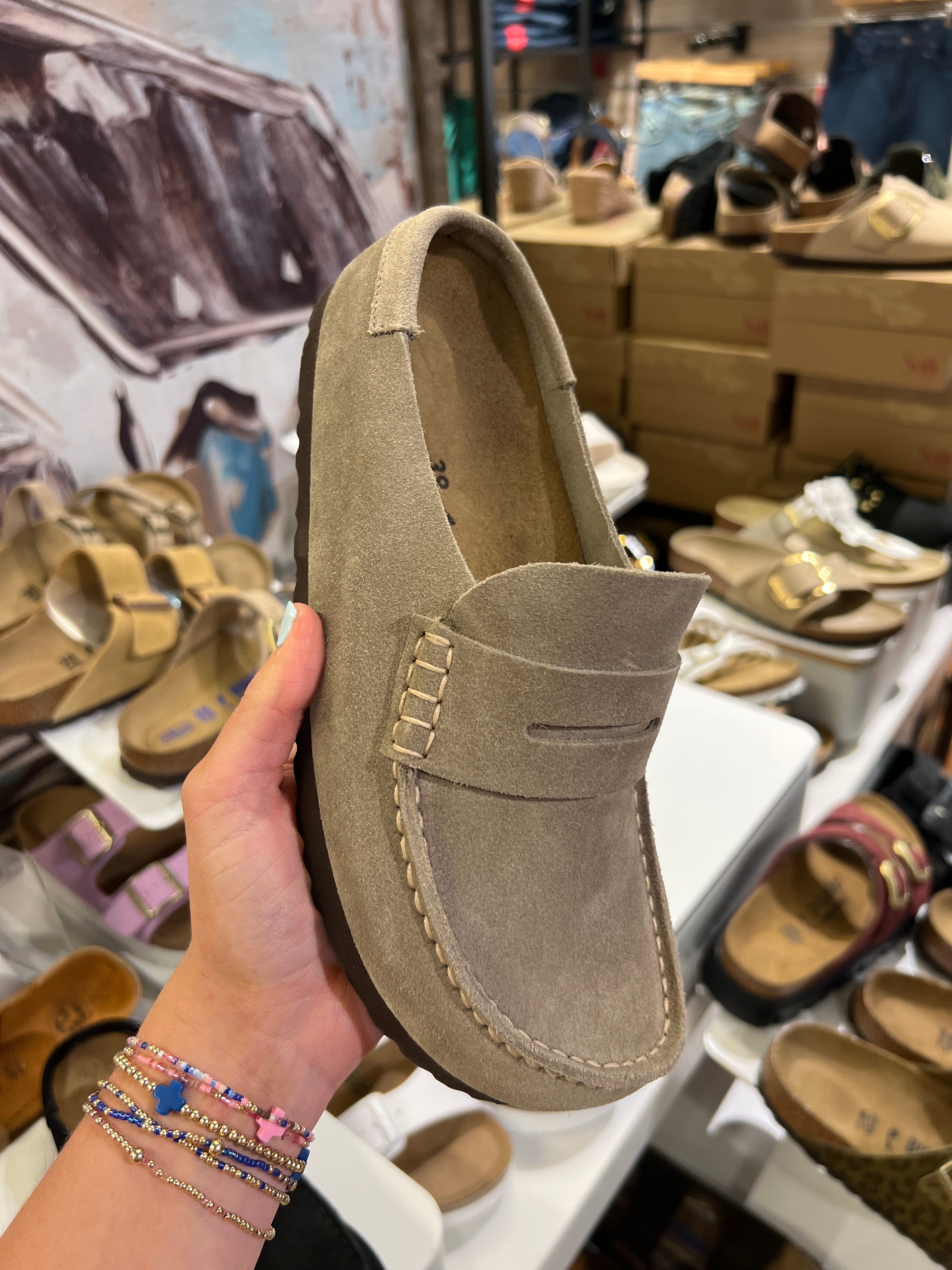 Naples Wrapped Suede Taupe