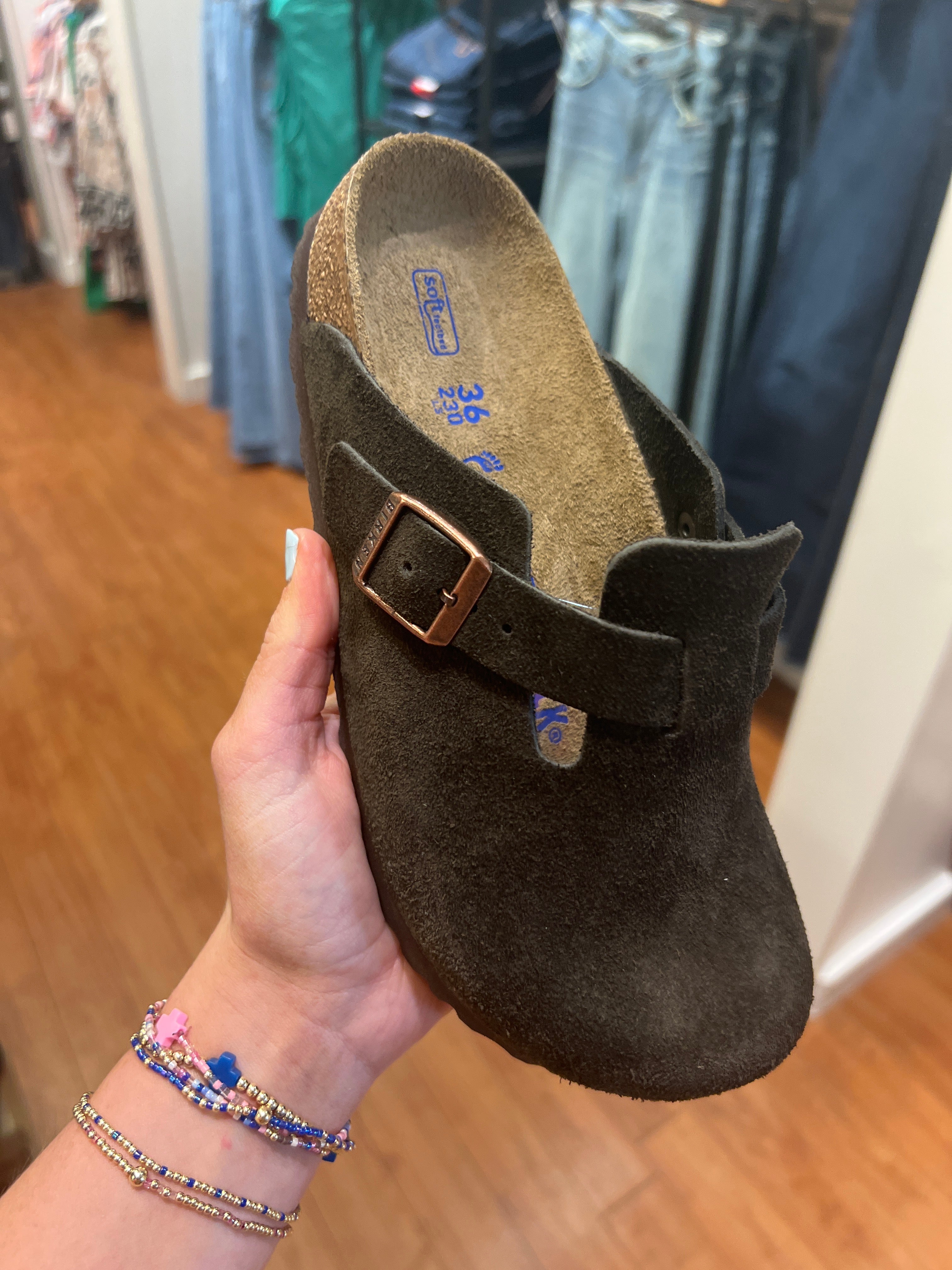 Boston Soft Footbed Suede Leather
