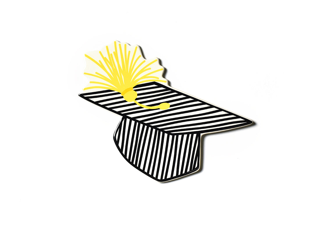Striped Graduation Cap Mini Attachment