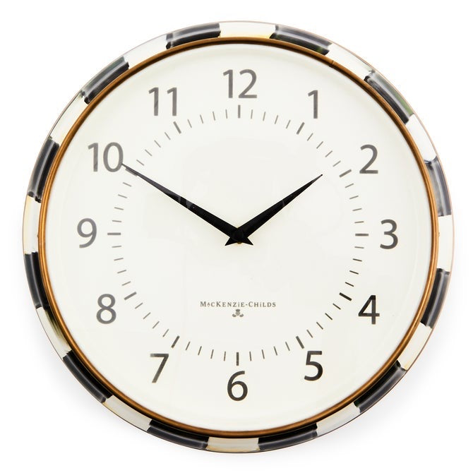 Courtly Check School Wall Clock