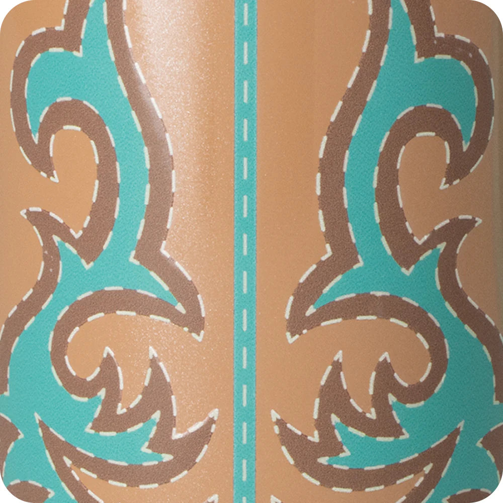 Boot Scootin` Turquoise Mega Mug 40oz