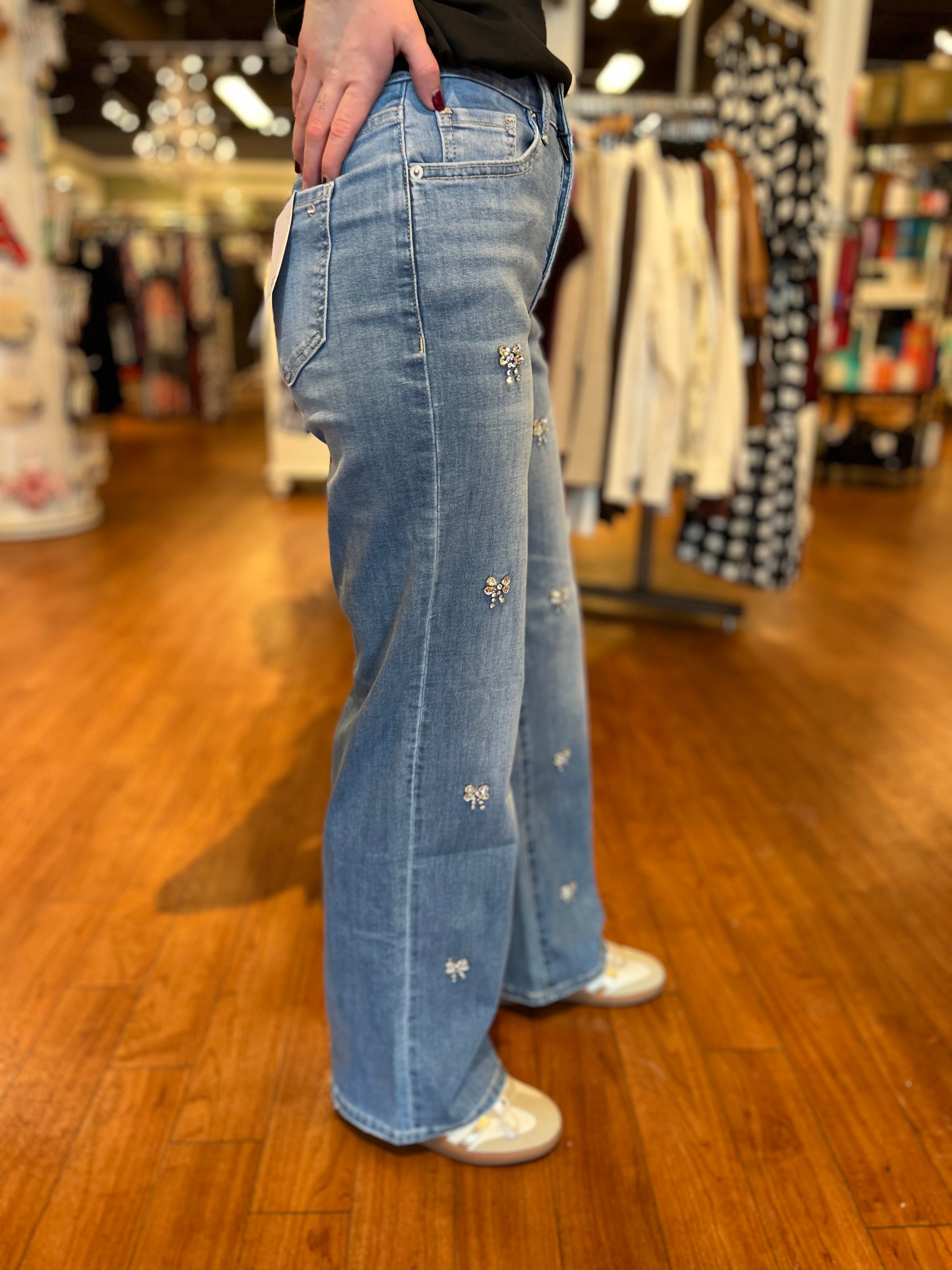 High Rise Bow Embellishment - Bluish Eyes