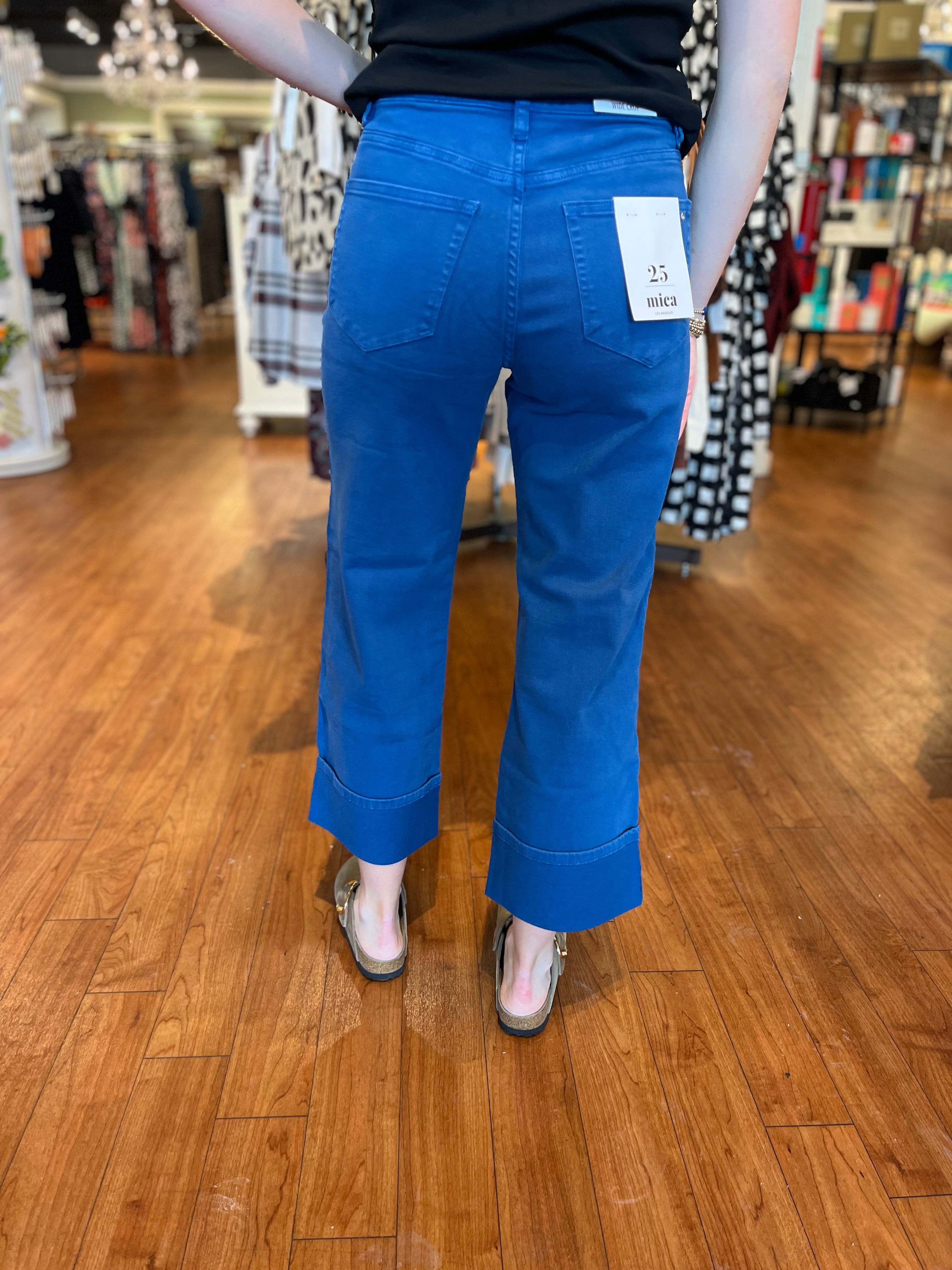 Wide Cropped Cuff - Bright Blue