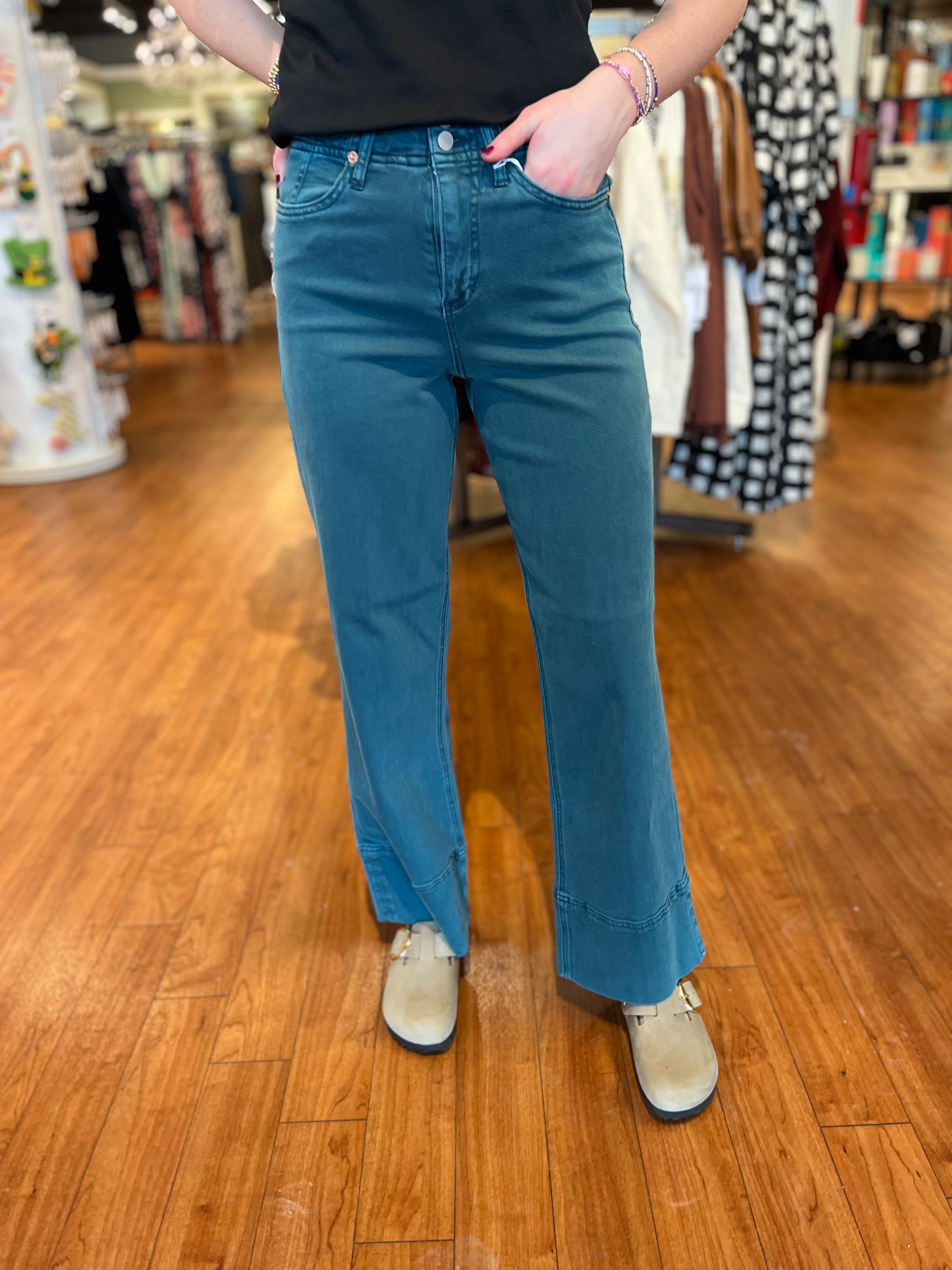 Holly Cuffed Hem - Deep Teal