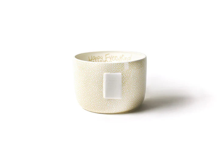 Neutral Small Dot Happy Everything! Bowl