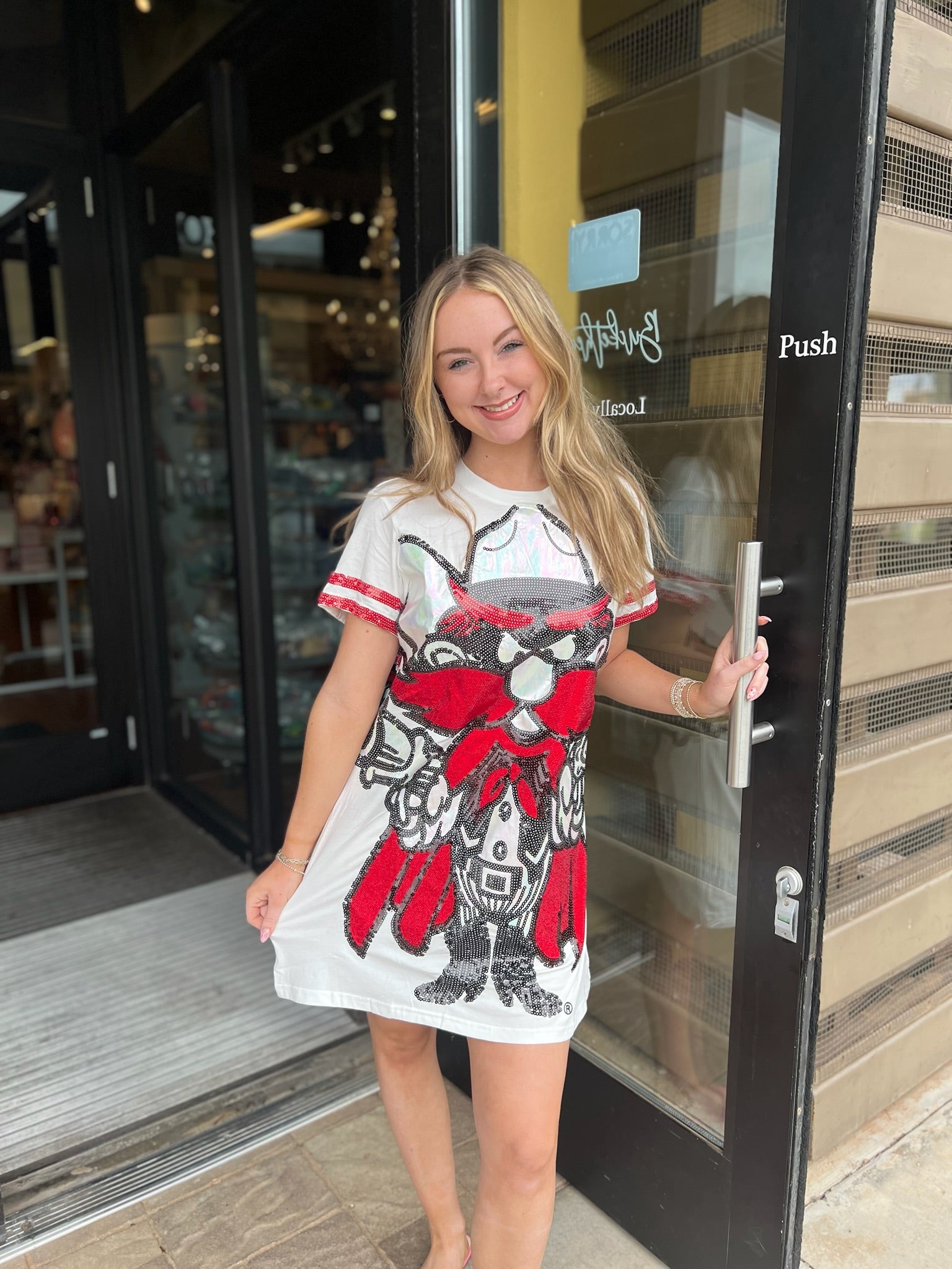 Licensed Texas Tech Oversized Mascot Tee Dress