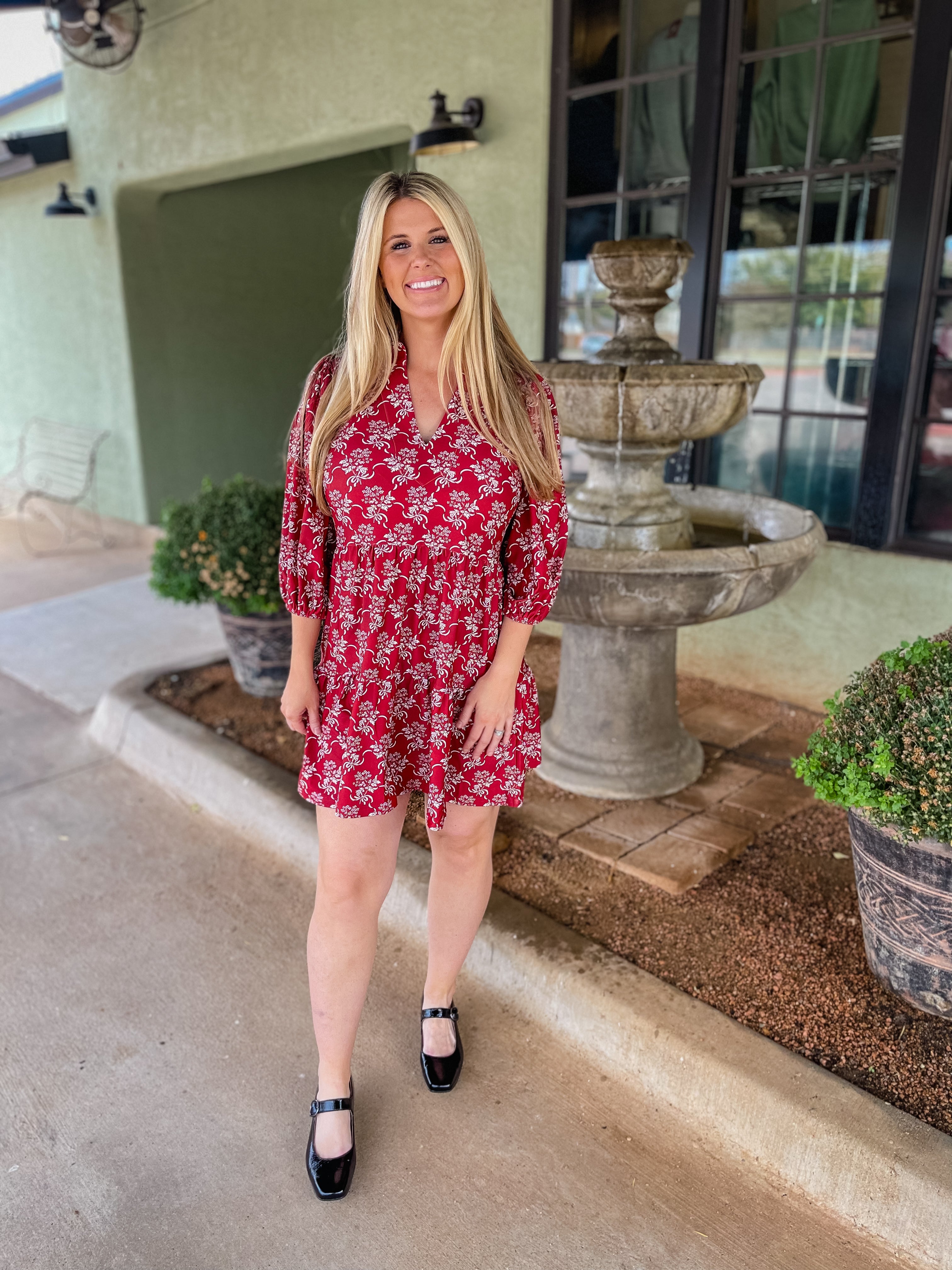 Crimson Petal Mini Dress
