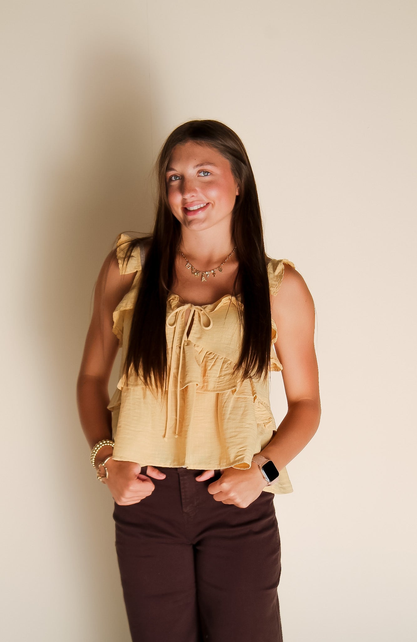 Skinny Flutter Sleeve Top