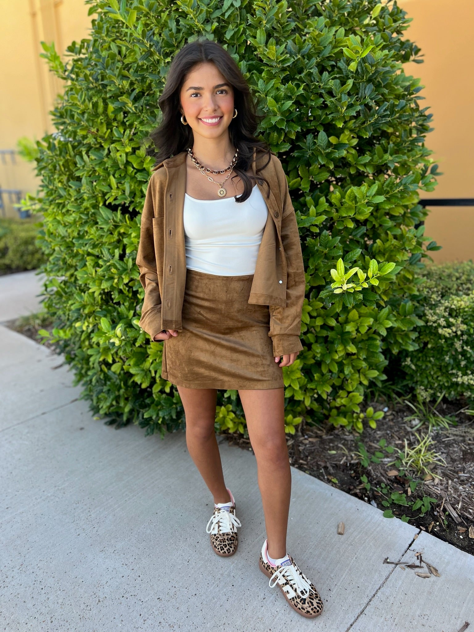 Ciera Suede Mini Skirt