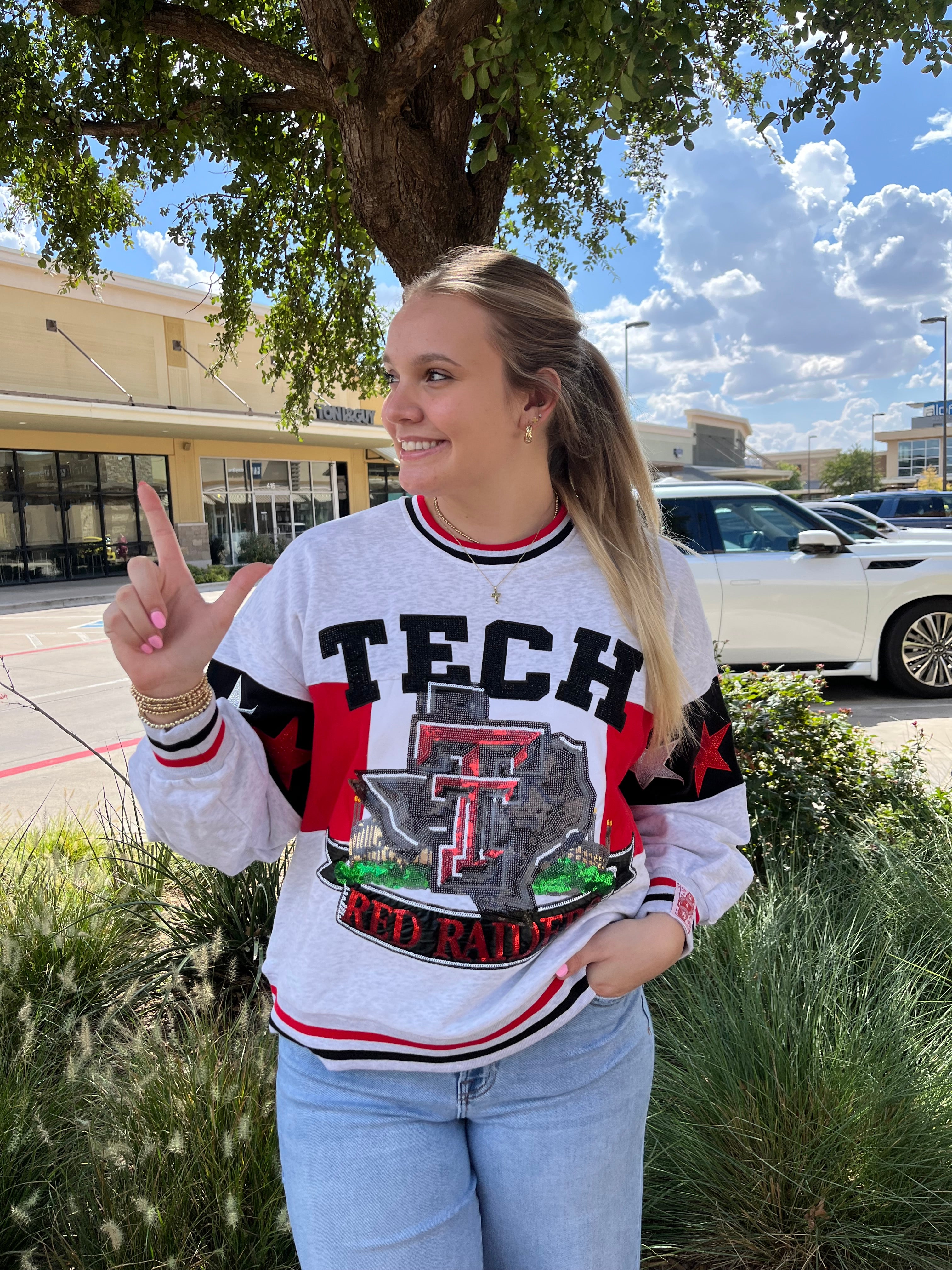 Licensed Texas Tech Vintage Stadium Star Sweatshirt