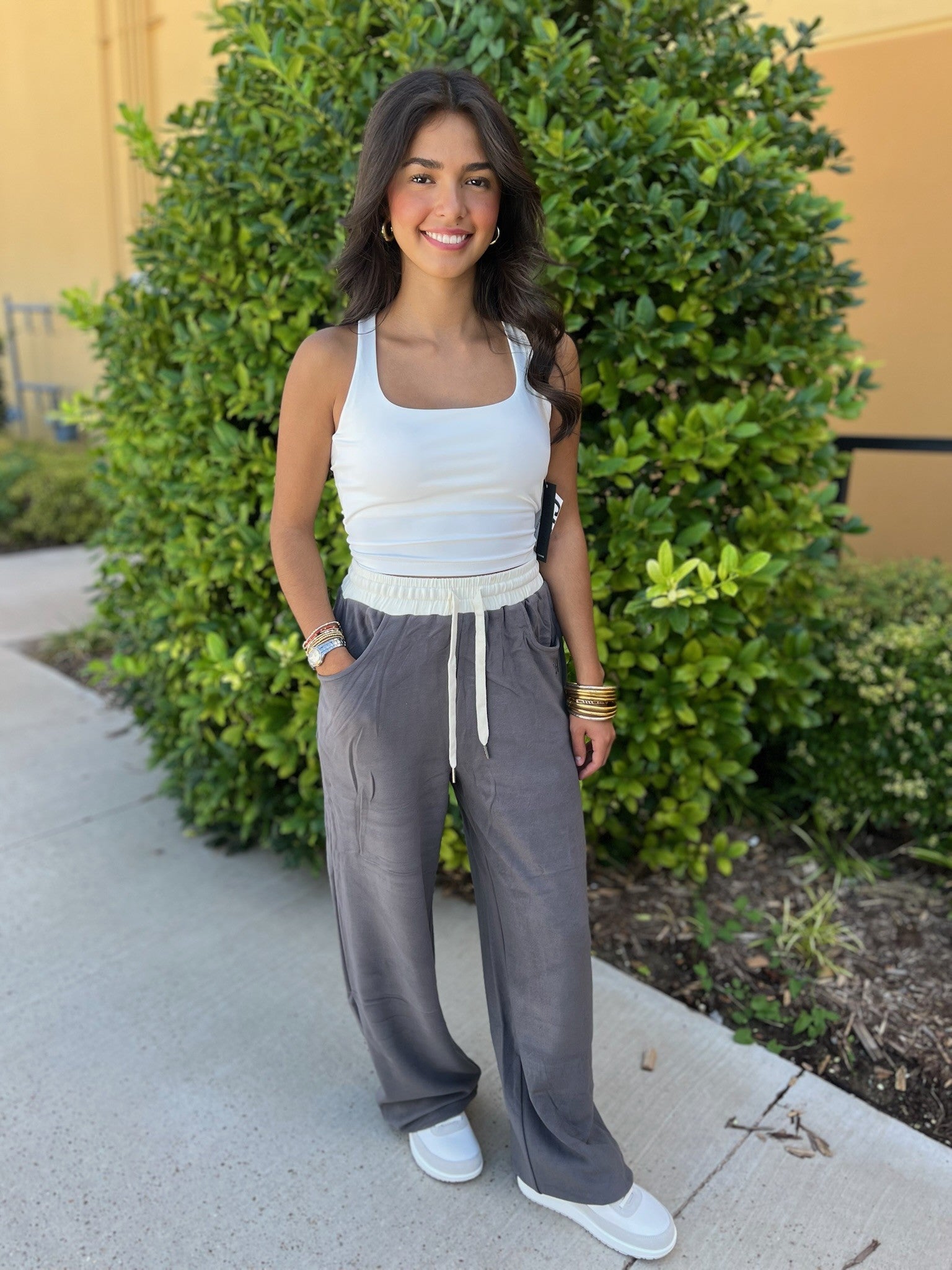 Gold Hinge Wide Leg Sweatpants