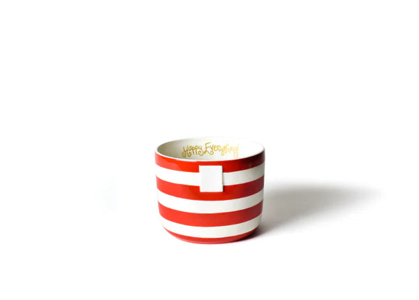 Red Stripe Mini Happy Everything! Bowl
