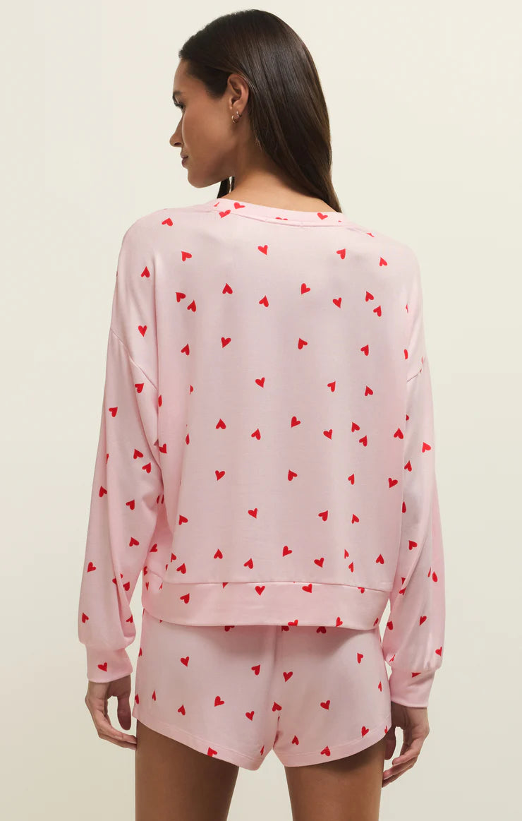 Mira Heart Long Sleeve Top