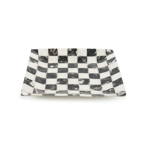 courtly check capiz catchall tray