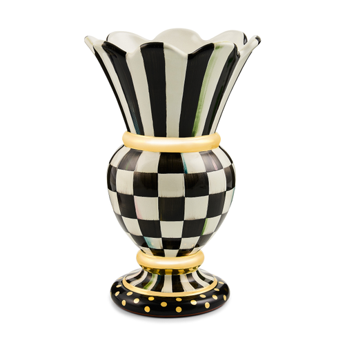 courtly check ceramic great vase