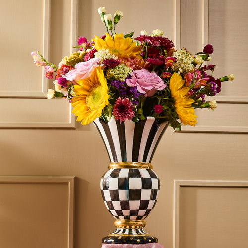courtly check ceramic great vase