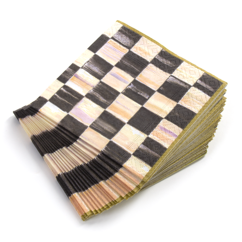 courtly check cocktail paper napkins