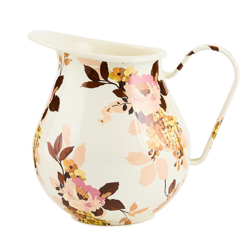 wild rose white pitcher