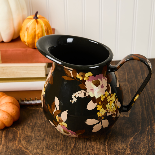 wild rose brown pitcher