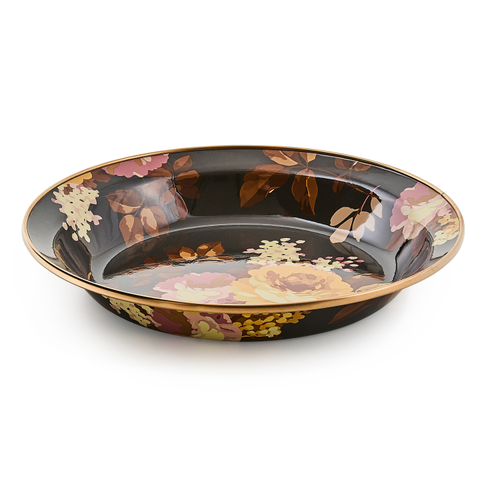 wild rose brown pie plate