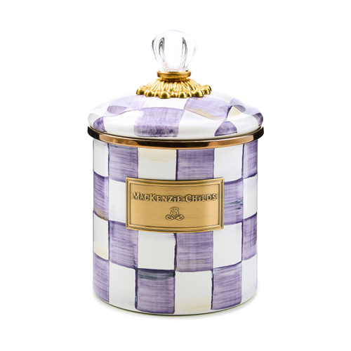 violet check small canister