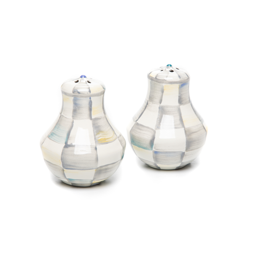 sterling check salt pepper shakers