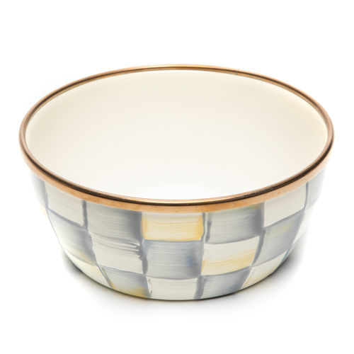 sterling check pinch bowl