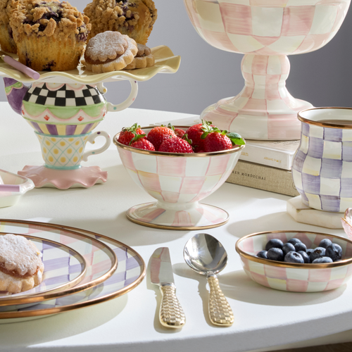 rosy check ice cream dish