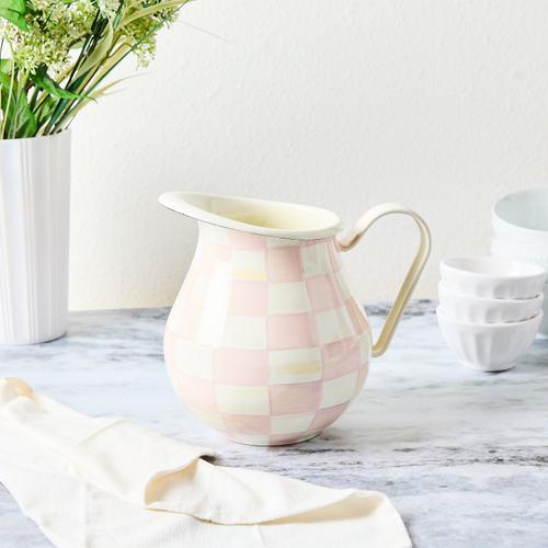 rosy check pitcher