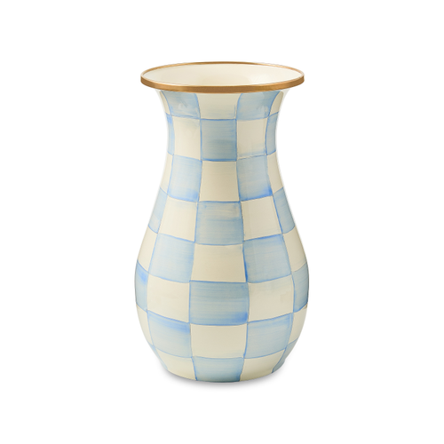 sky check tall vase