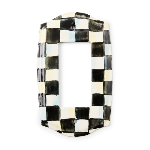 Courtly Check Switch Plate - Single Rocker