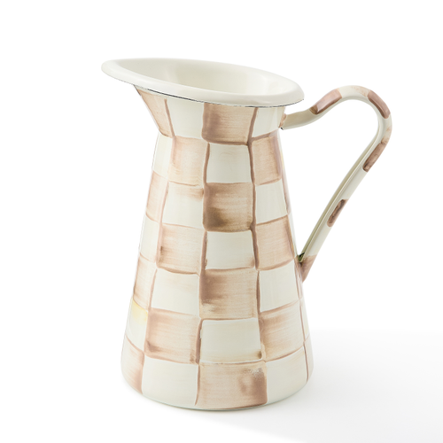 mocha check medium practical pitcher
