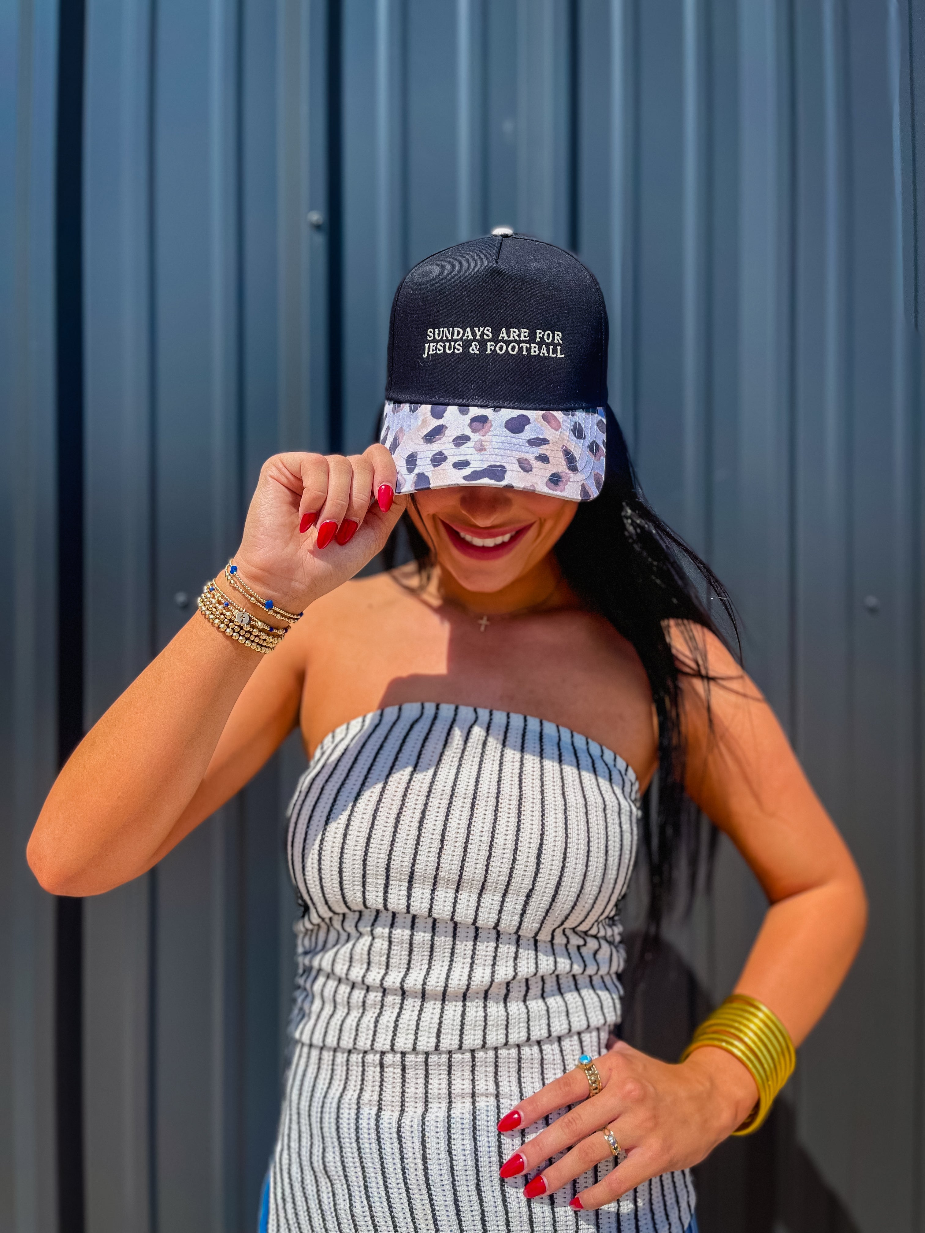 Sundays Are For Football And Jesus Trucker Hat