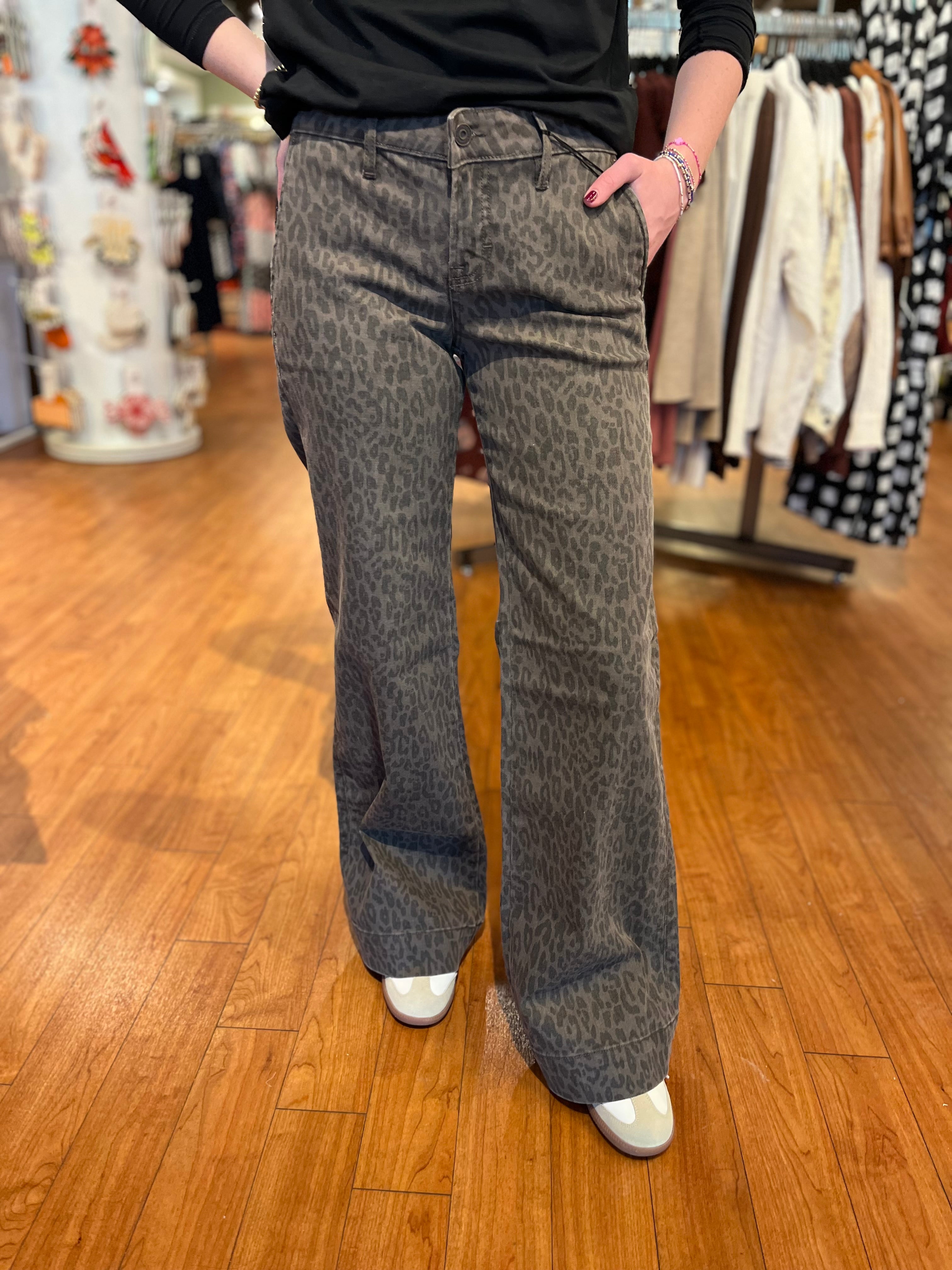 Happi Flair Trouser - Brown Cheetah