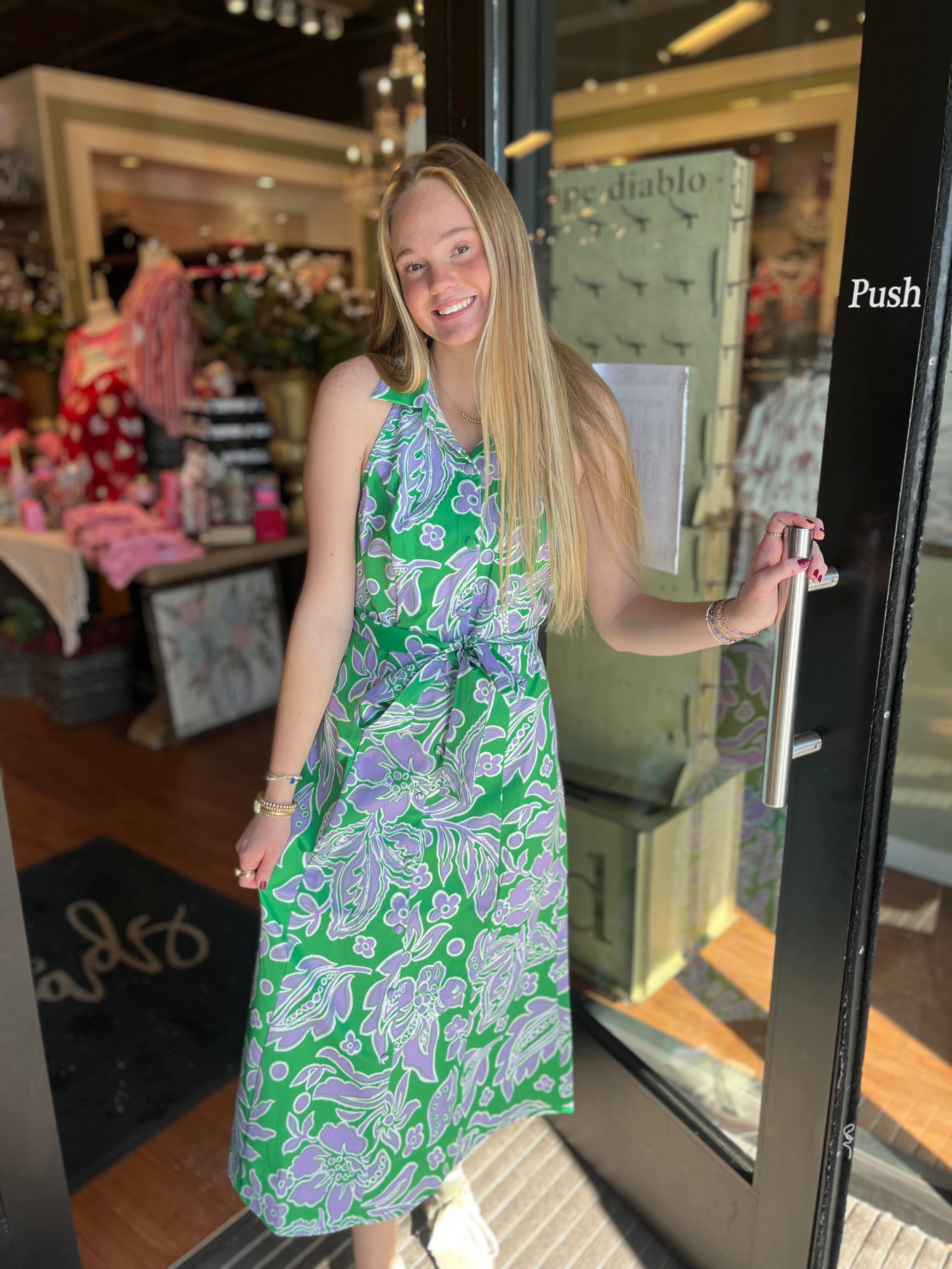 Twirling in Paisley Dress