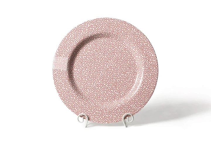 Red Small Dot Big Entertaining Round Platter