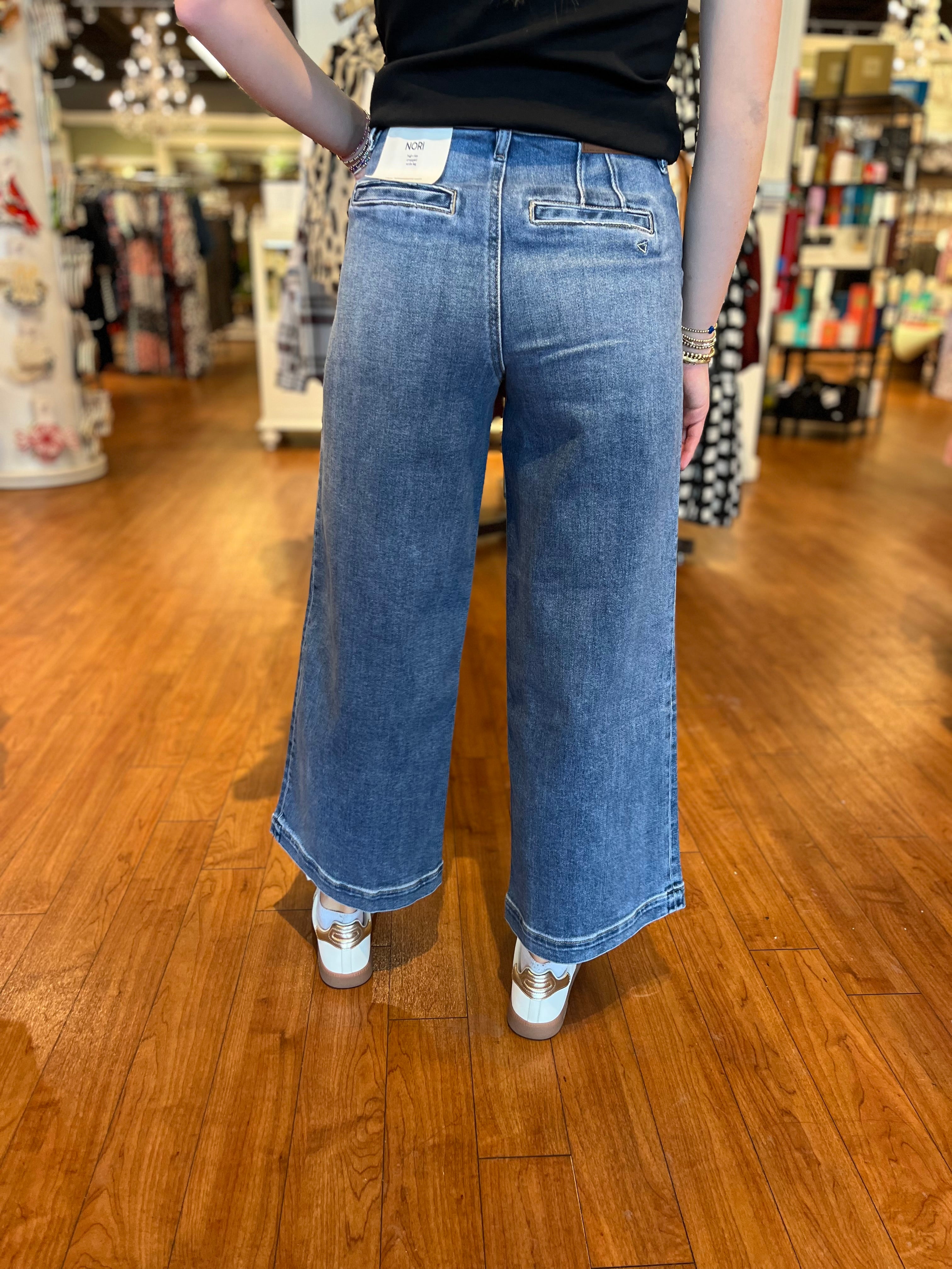 Nori Cropped Trouser - Dark Blue