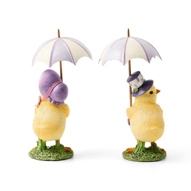 Pansy Party Umbrella Chicks, Set of 2
