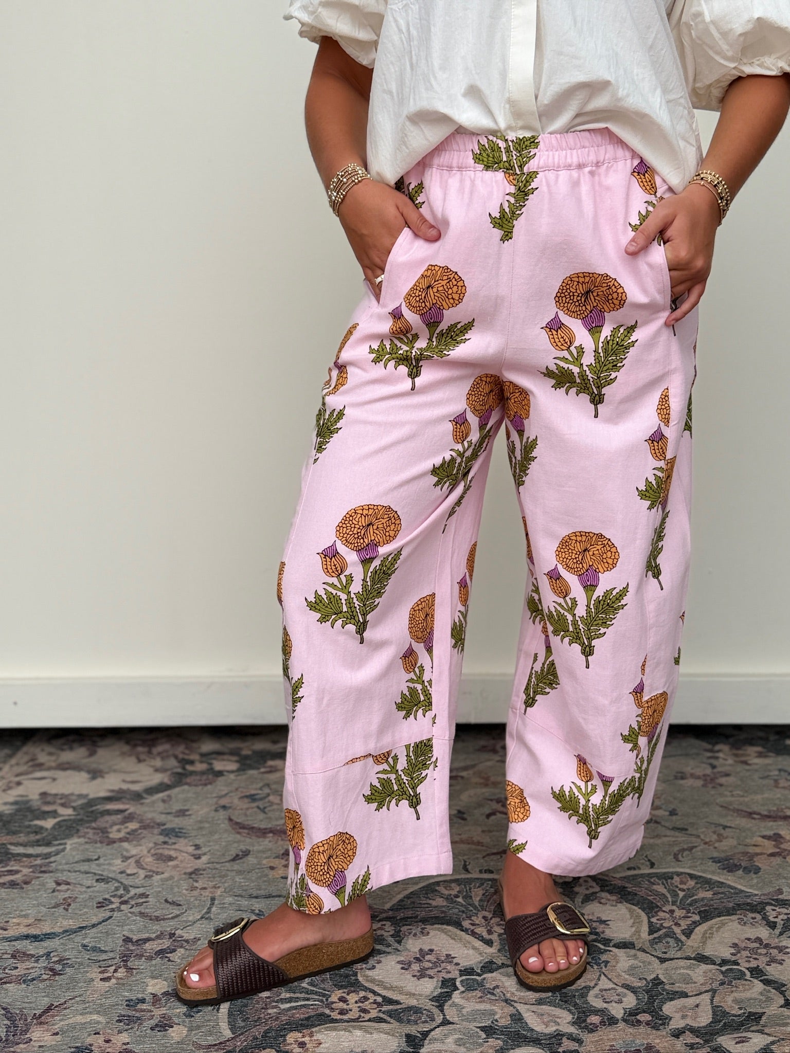 MUM FLORAL BARREL PANT – Bucketheads